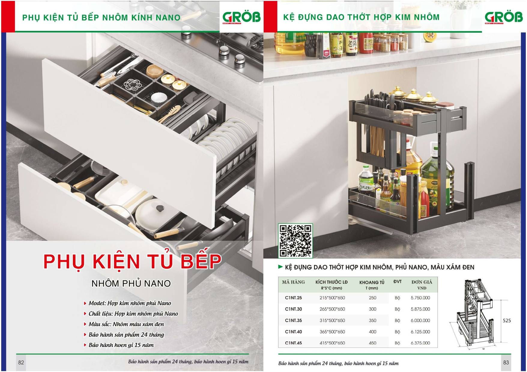 Thiết bị nhà bếp GROB Catalogue và Bảng giá mới nhất /Page 41